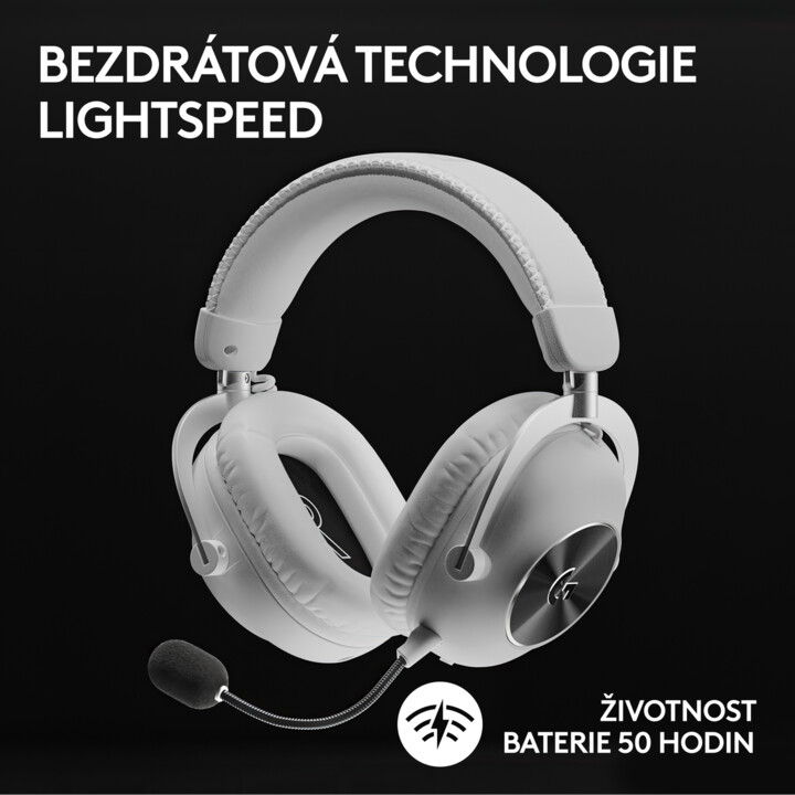 Kufje Logitech G PRO X 2 LIGHTSPEED, të bardha