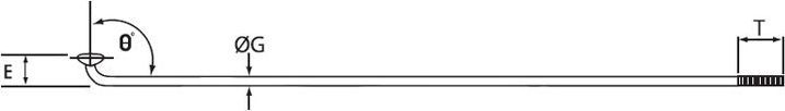 Set boshte Cn Spoke, 256 mm, 144 copë