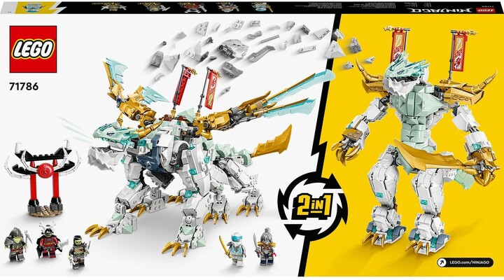 Set LEGO® NINJAGO® 71786 Zane's Ice Dragon, 973 pjesë