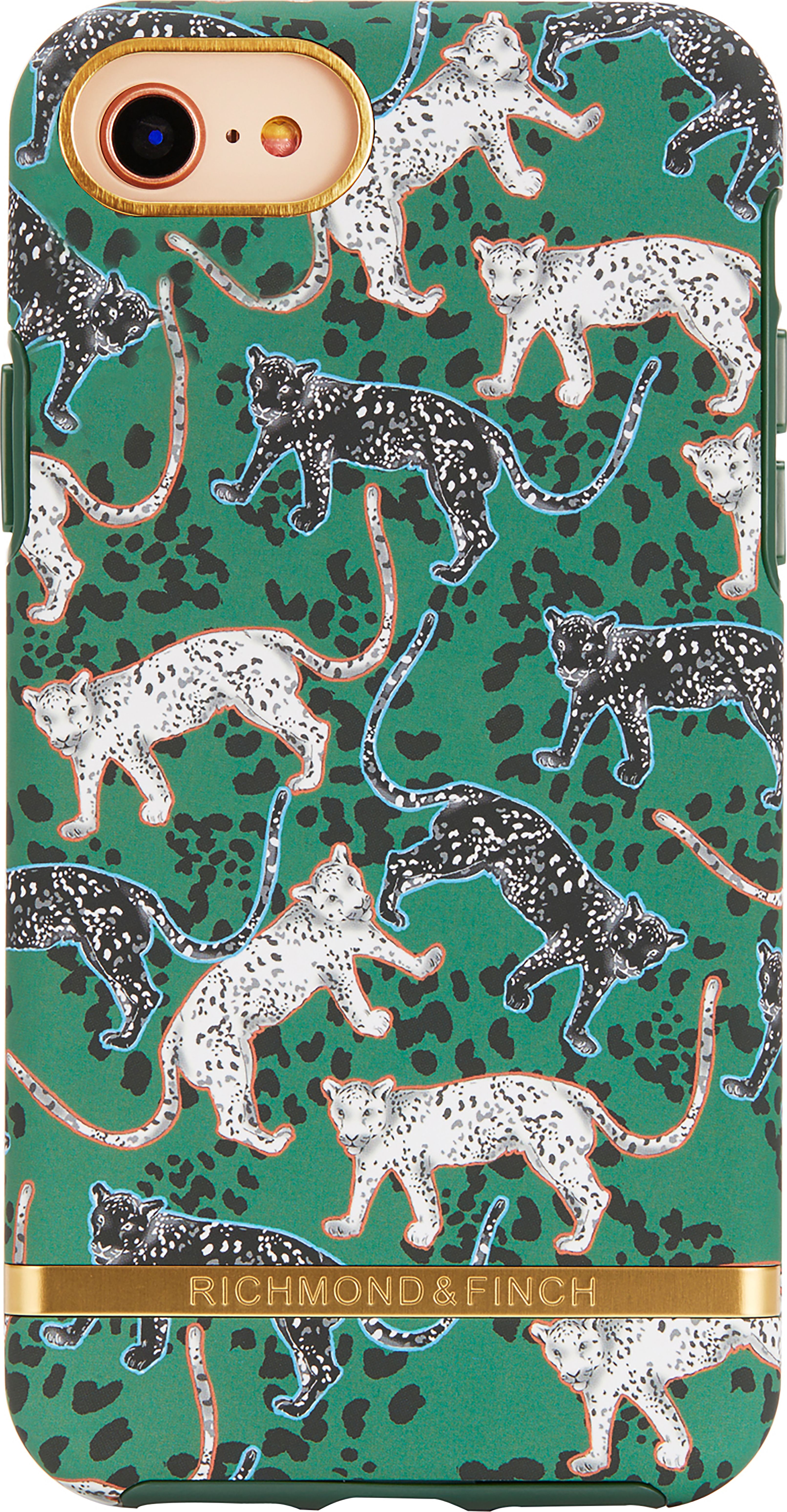 Richmond & Finch iPhone 7/8/SE Футрола, Green Leopard