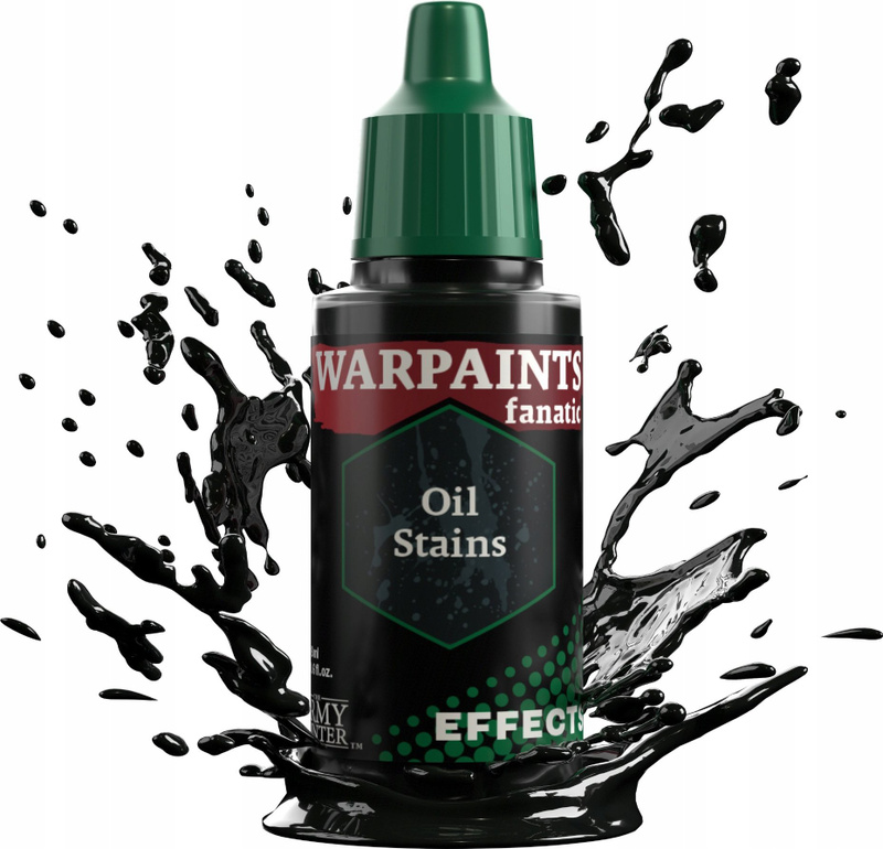 Ngjyrë akrilike The Army Painter Warpaints Fanatic Effects Oil Stains, 18ml, kafe e errët