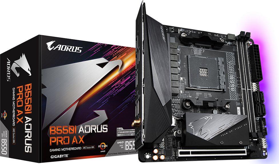 Pllakë amë Gigabyte B550I Mini ITX, AMD B550