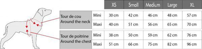 Parzmore e rregullueshme Zolux, XL, e zezë/ e kuqe