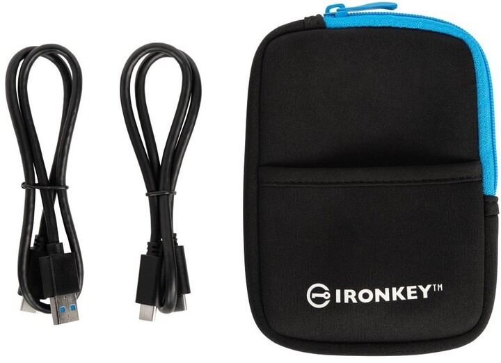 Disk i jashtëm Kingston IronKey Vault Privacy 80 - 1.92TB, i kaltër