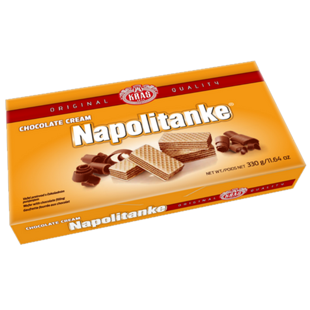 Napolitankë Kras, krem çokollate, 330g