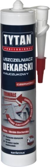 Uszczelniacz dekarski kauczukowy czerwony 310ml