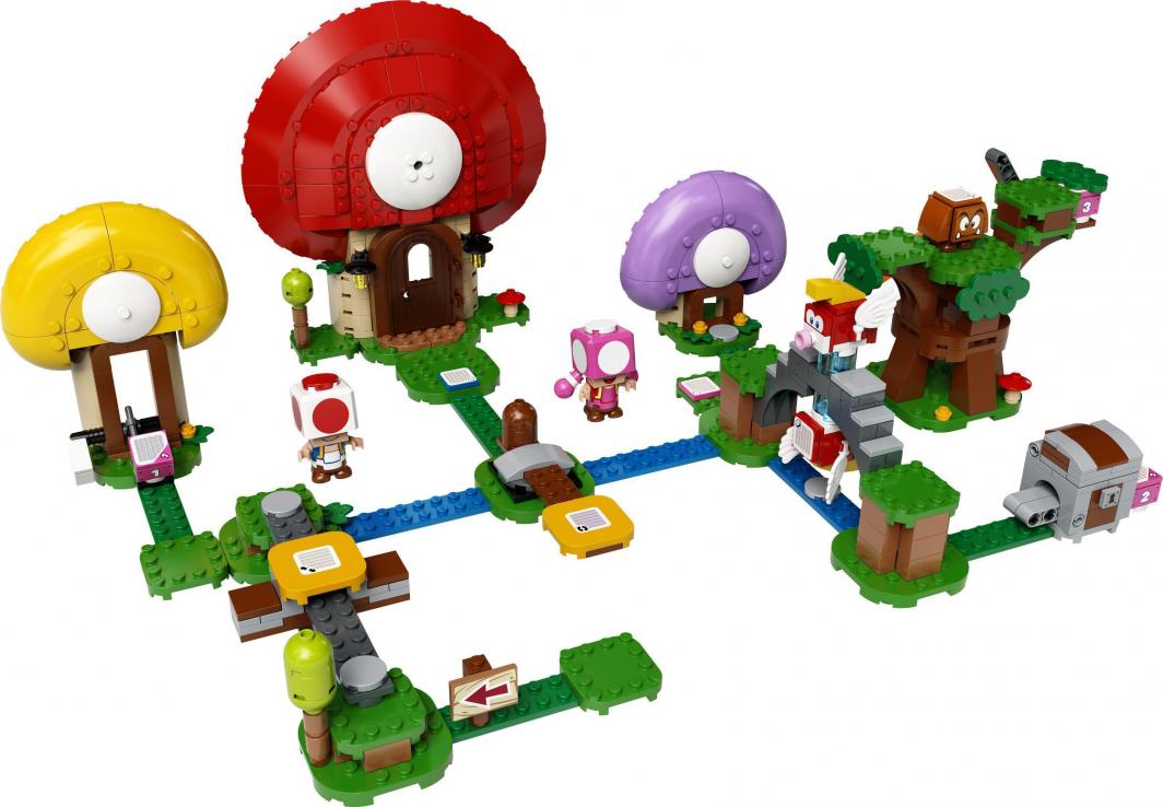 Lego Super Mario Toad Is Looking For The Treasure, 464 elemente