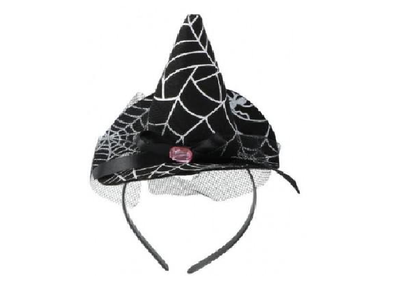 Kapelë për Halloween, bardhë/zi