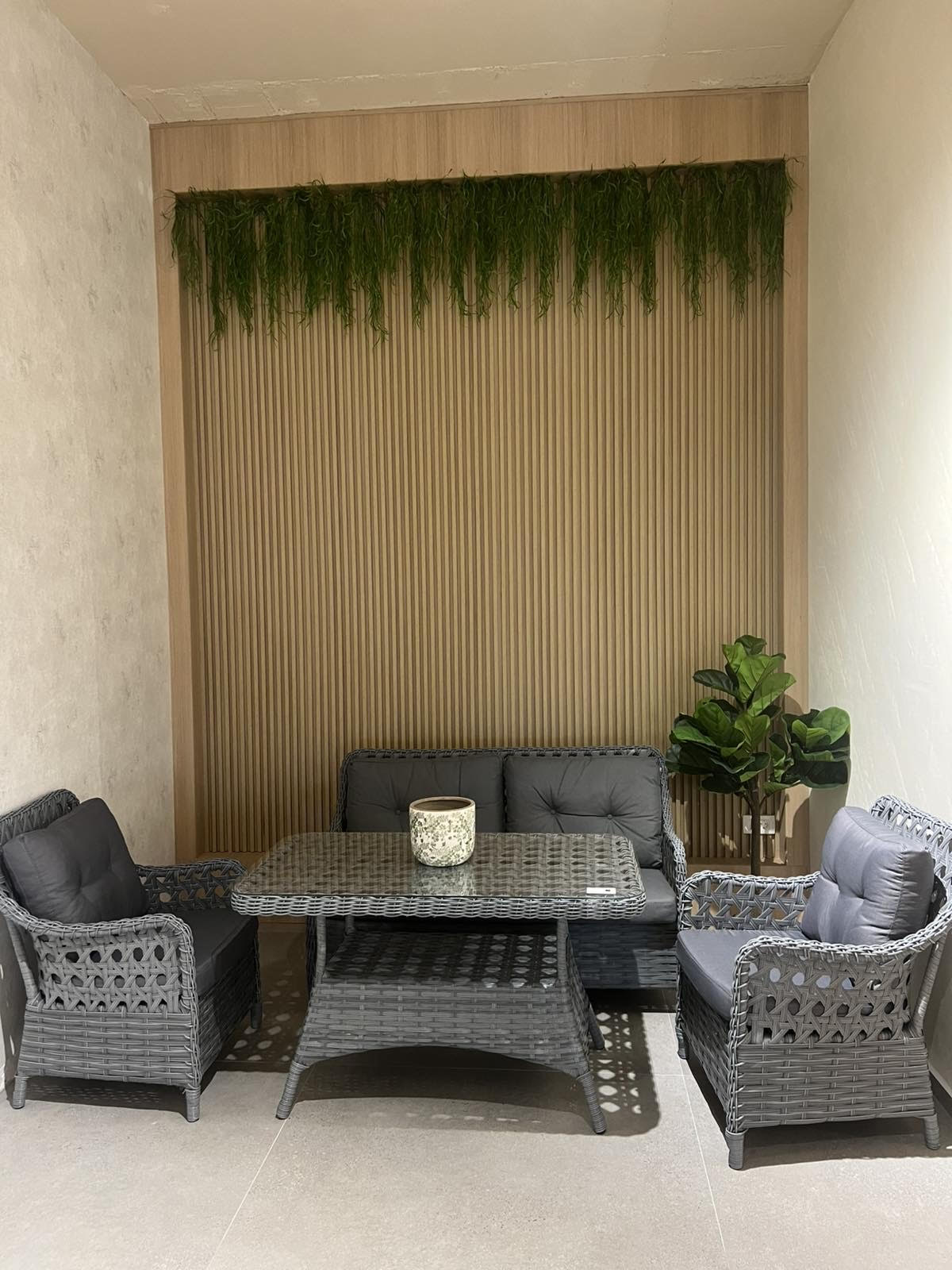 Set tavolinë dhe ulëse kopshti Home Season Cunda, i hirtë