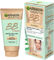 Krem pudër BB Garnier Skin Active, Medium, 50ml Krem pudër BB Garnier Skin Active, Medium, 50ml