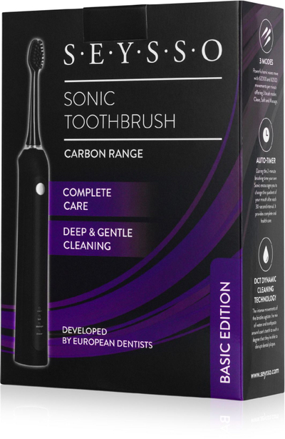 Furçë për dhëmbë Seysso Carbon SE005BLK sonic, e zezë