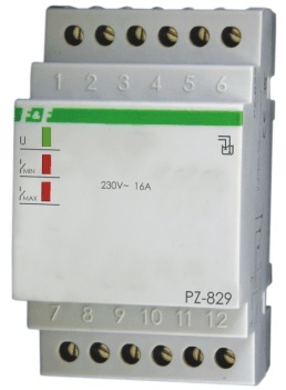 Rele për kontroll të nivelit të lëngjeve F&F PZ-829, 16A, 2P, 1-100kOhm Rele për kontroll të nivelit të lëngjeve F&F PZ-829, 16A, 2P, 1-100kOhm