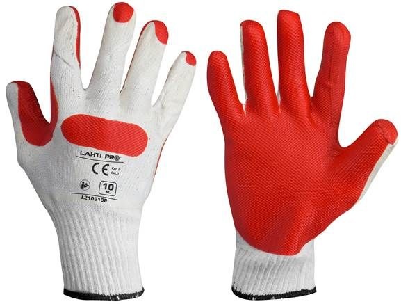 Doreza Lahti Pro, latex, të kuqe me të bardhë, nr.10