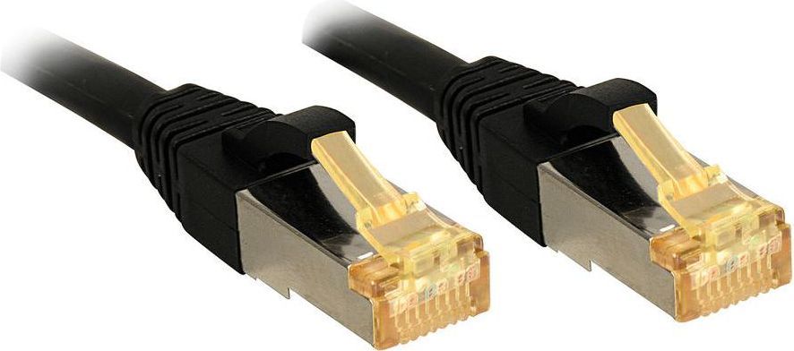 Kabllo Lindy RJ-45 / RJ-45 cat.7 S / FTP (47307), 1m, e zezë