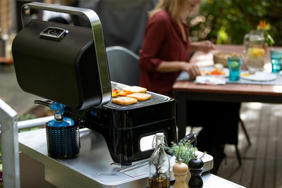 Skarë me gaz Campingaz Garden Attitude 2GO CV, 48 x 26 cm, e zezë 