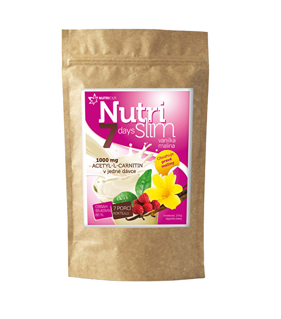 Proteina Nutricius NutriSlim Vanilla-Raspberry, 210 g