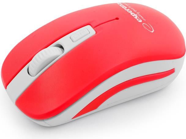 Maus wireless Esperanza URANUS, i bardhë / kuq