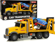 Set lodër kamion tërheqës + makinë LeanToys, i verdhë/ e kaltër Set lodër kamion tërheqës + makinë LeanToys, i verdhë/ e kaltër