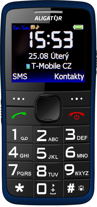 Celular Aligator A675, 2.2", i zi / kaltër