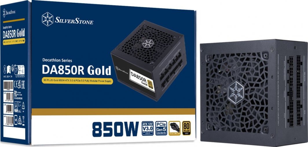 Напојување SilverStone DA850R Gold SST-DA850R-GMA ATX 3.0, 850W