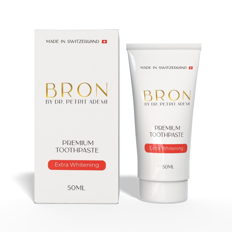 Pastë për dhëmbë BRON PREMIUM TOOTHPASTE Extra Whitening, 50 ml