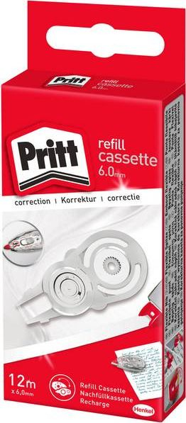 Pritt Касета за Рефил на Корекциски Ролер, 6 mm x 12 m