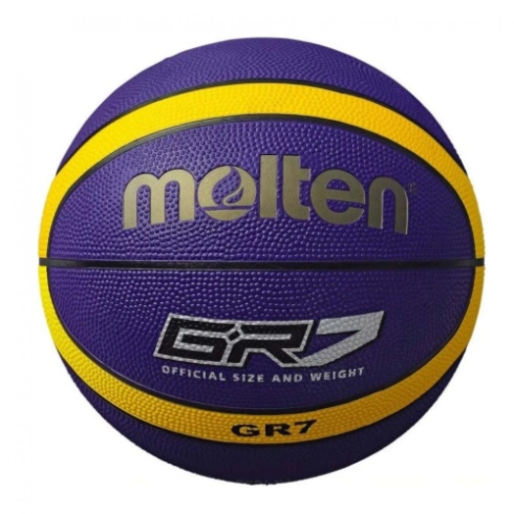 Top basketbolli Molten BGR7-VY, nr.7, vjollcë/verdhë/zezë