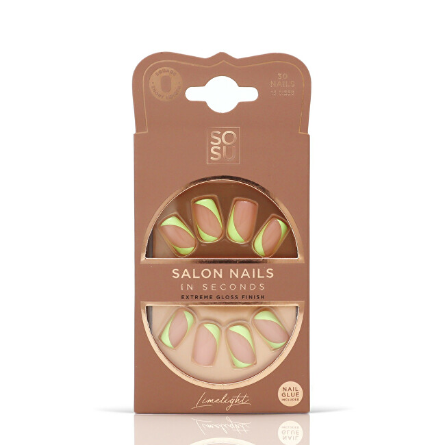 Thonj artificial Sosu Cosmetics Limelight Salon Nails, 30 copë Thonj artificial Sosu Cosmetics Limelight Salon Nails, 30 copë