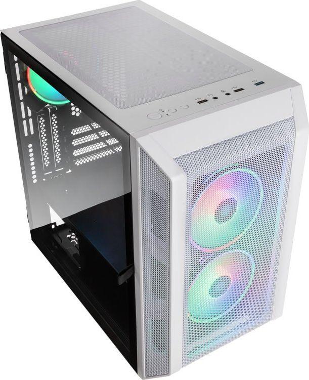 Kasë Kolink Citadel Mesh RGB, e bardhë, Micro Tower