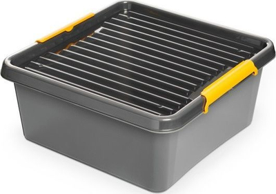 Kuti magazinimi Orplast Solidstore,18 L,e hirtë