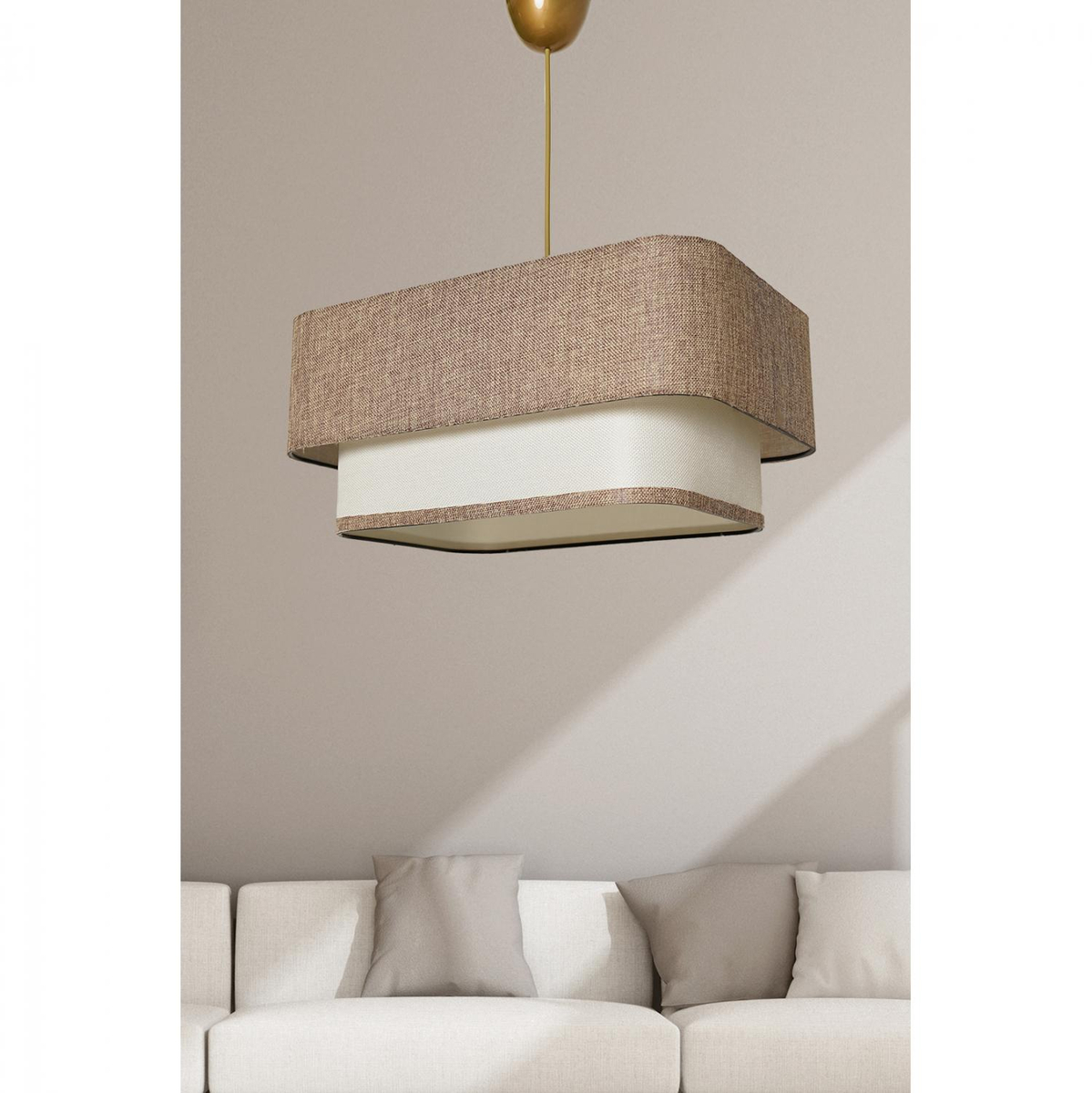 Llambë tavani metal+pëlhurë 35×20×70 cm (HM7374.02)