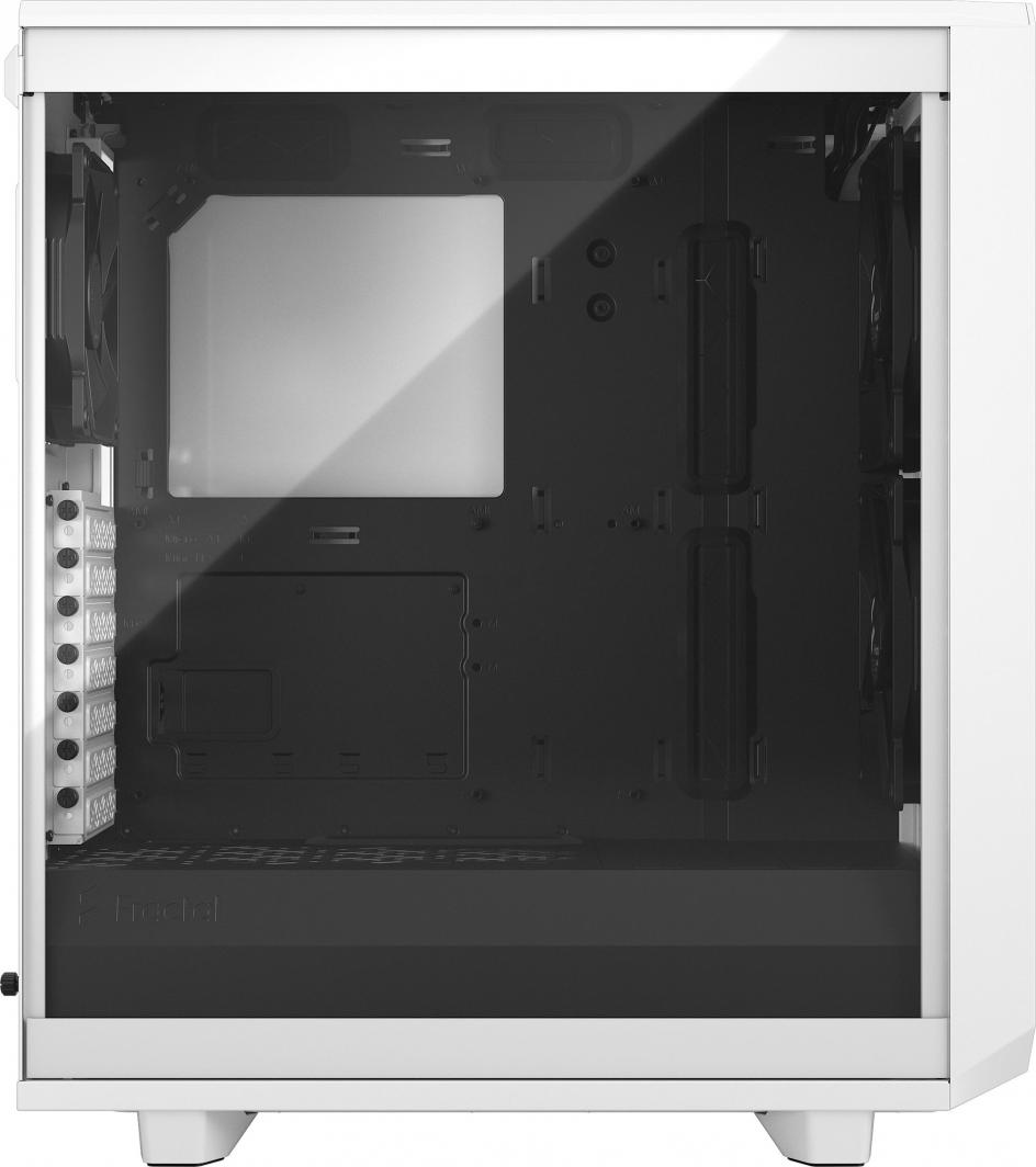 Kasë Fractal Design Meshify 2 Compact TG Clear Tint, e bardhë, Midi Tower
