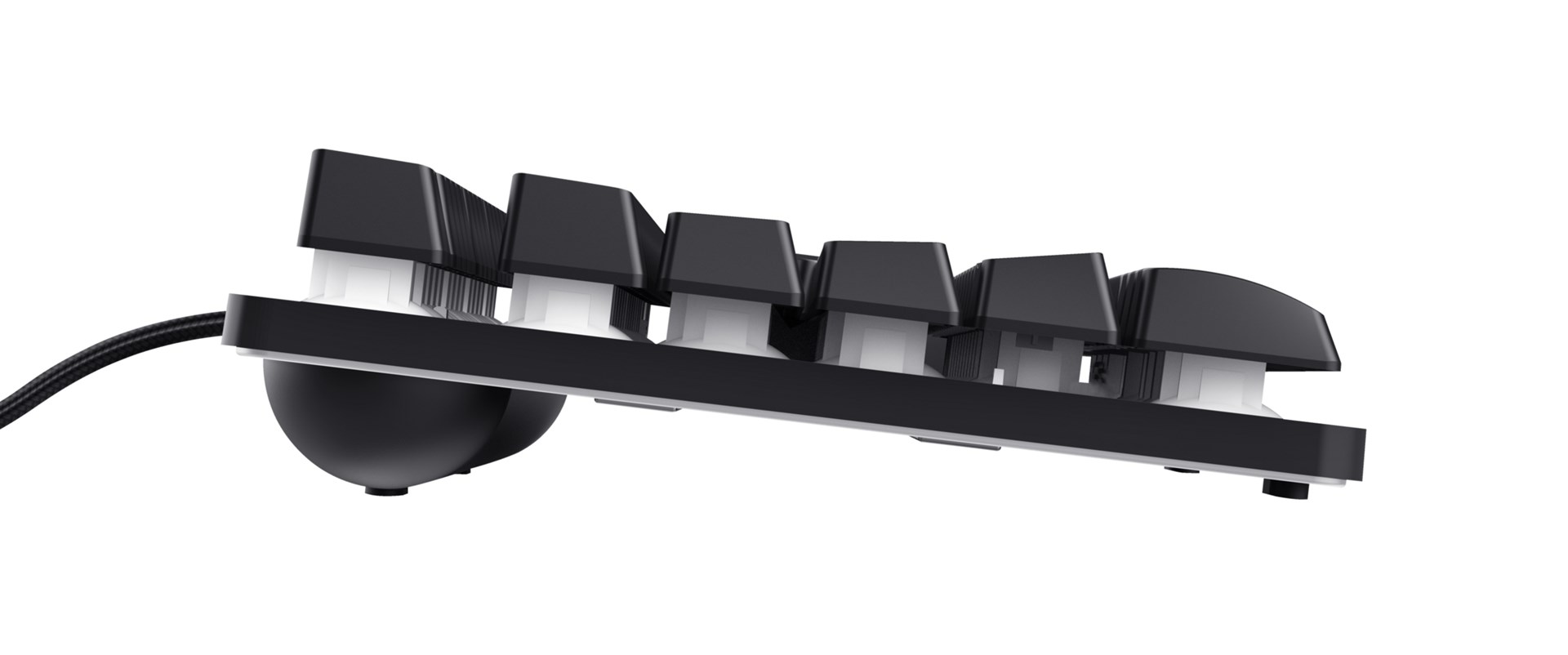 Tastierë Gaming Trust GXT 833 Thado, USB, e zezë / e hirtë