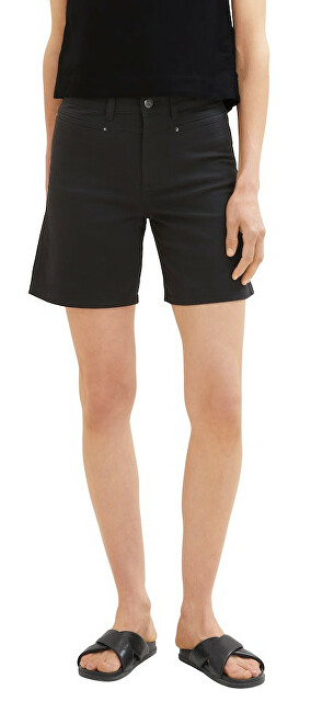 Pantallona të shkurtë Tom Tailor Loose Fit, të zi