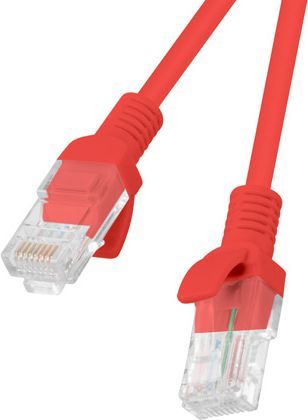 Kabllo patchcord Lanberg, Cat6, i pambrojtur, 3m, i kuq (PCU6-10CC-0300-R)