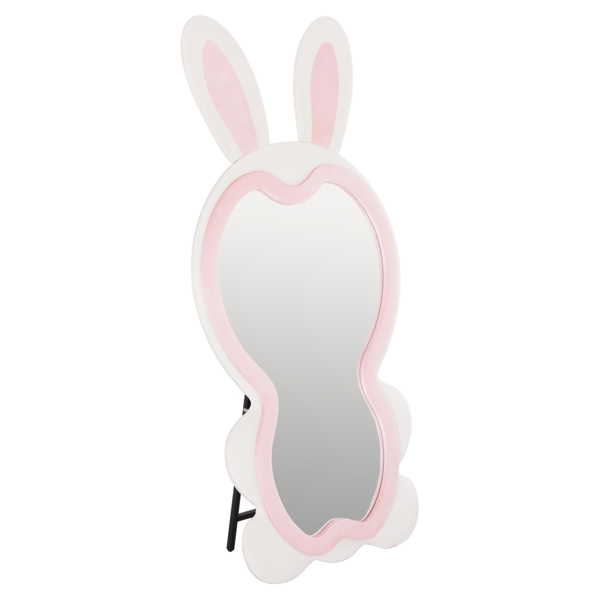 Pasqyrë dysheme për fëmijë Bunny 80x162Hcm (HM4489.01), rozë/ bardhë/ zezë