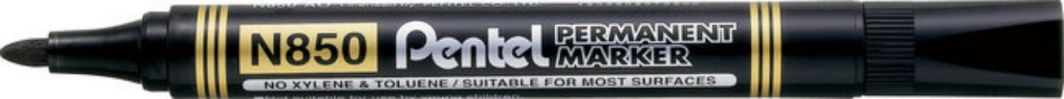 Pentel N850 Перманентен маркер, Црн