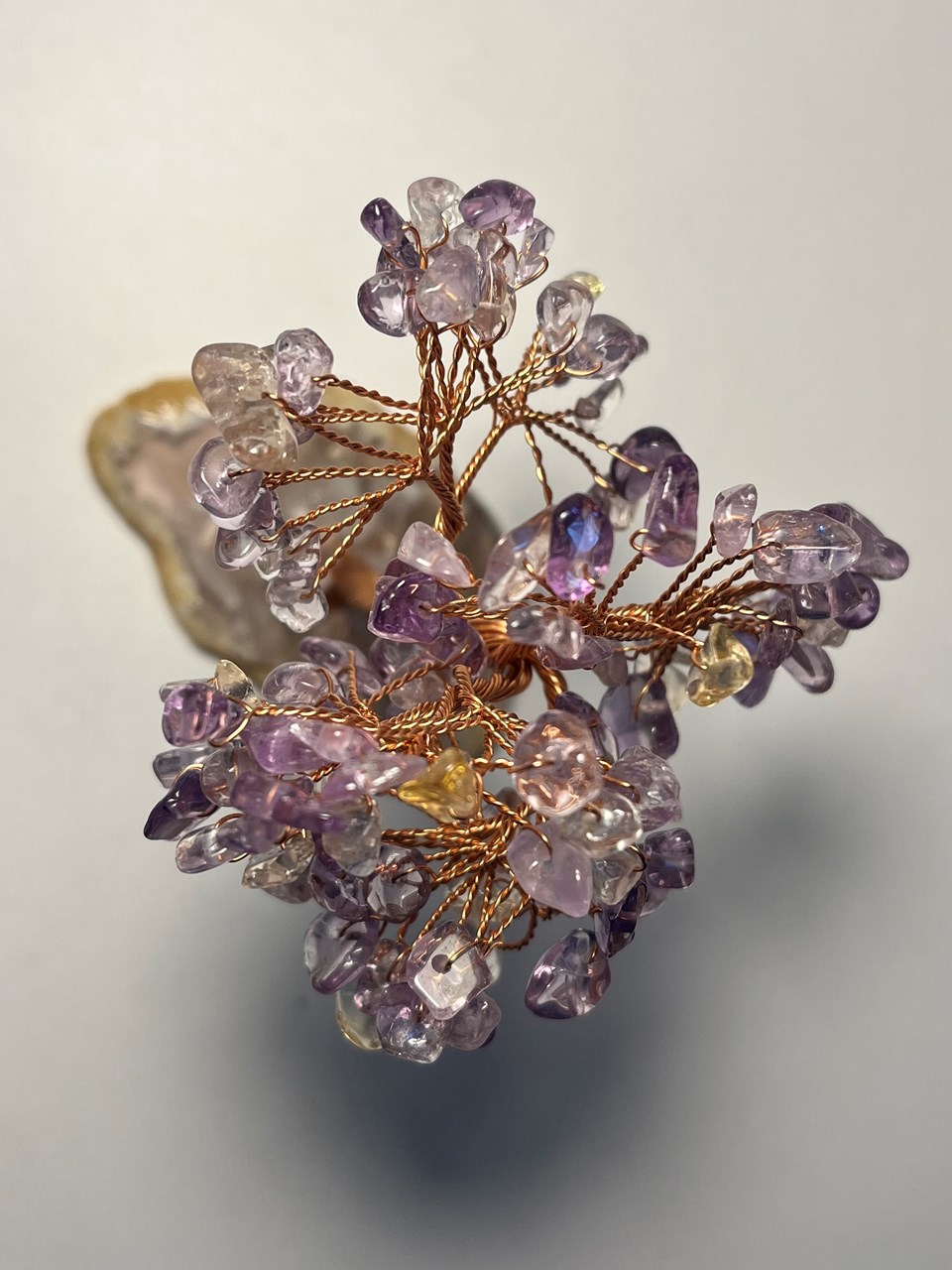 Gurë natyral Dar Amethyst, 12 cm, vjollcë