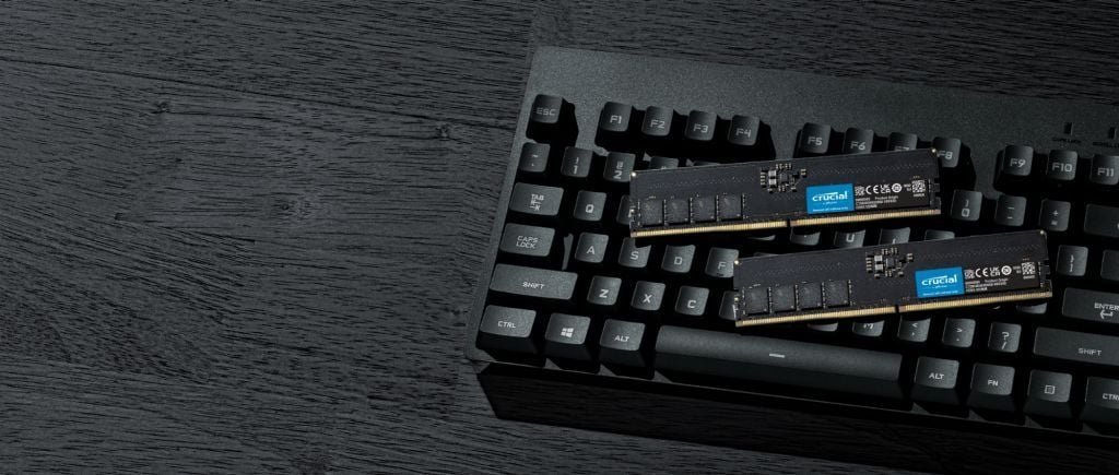 Memorie Crucial DDR5, 16 GB, 5600 MHz, CL46, CT2K8G56C46U5