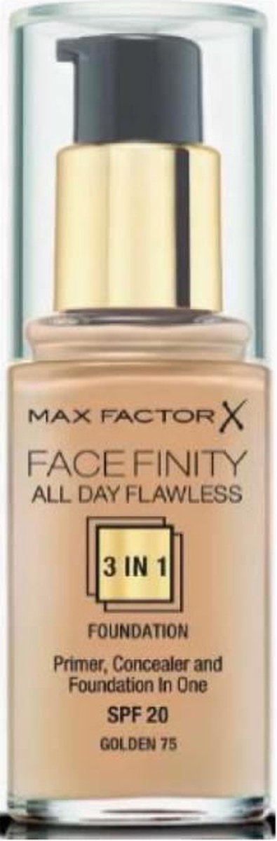 Krem pudër Max Factor Facefinity All Day Flawless 3in1, Golden 75, 30 ml