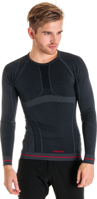Bluzë termoaktive për meshkuj Brugi, M, e zezë/hirtë Bluzë termoaktive për meshkuj Brugi, M, e zezë/hirtë