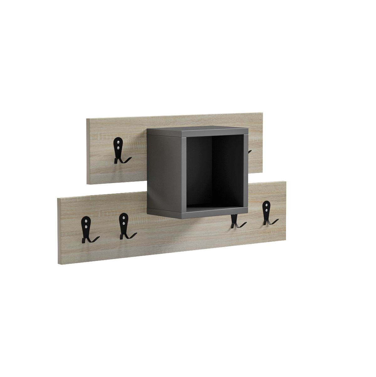 Varëse paradhome me raft Slot 69x12x32Hcm (HM18077.02), gri