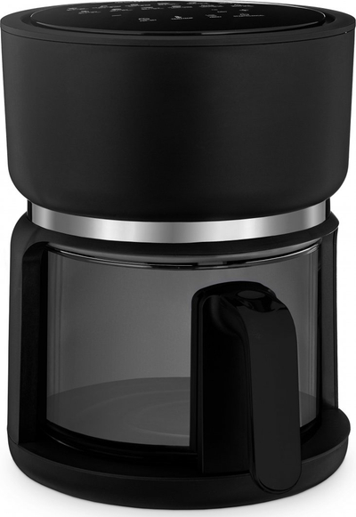 Fritezë me avull 4Swiss ABB-G24 Pure Glass, e zezë