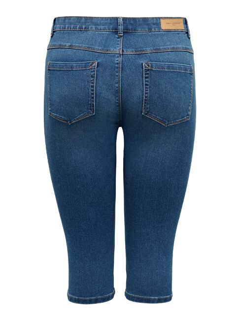 Pantallona të shkurtë ONLY CARMAKOMA CARAUGUSTA Skinny Fit, të kaltër