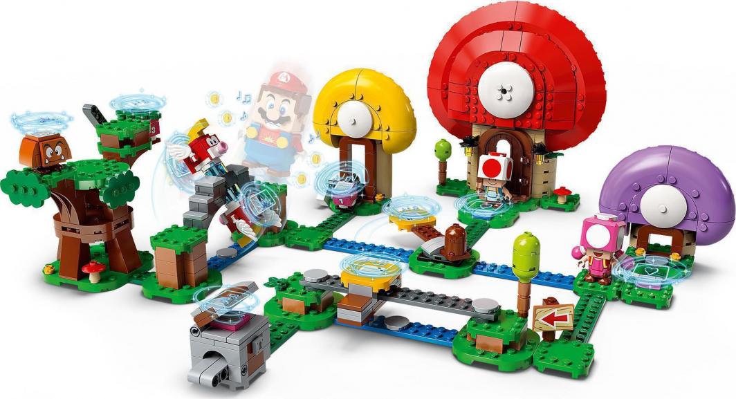 Lego Super Mario Toad Is Looking For The Treasure, 464 elemente