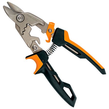 Gërshërë Fiskars, për prerje të metalit, zezë/ portokalli