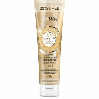 Krem për duar dhe thonj Eveline, Glicerini & Goat's Milk, 100 ml