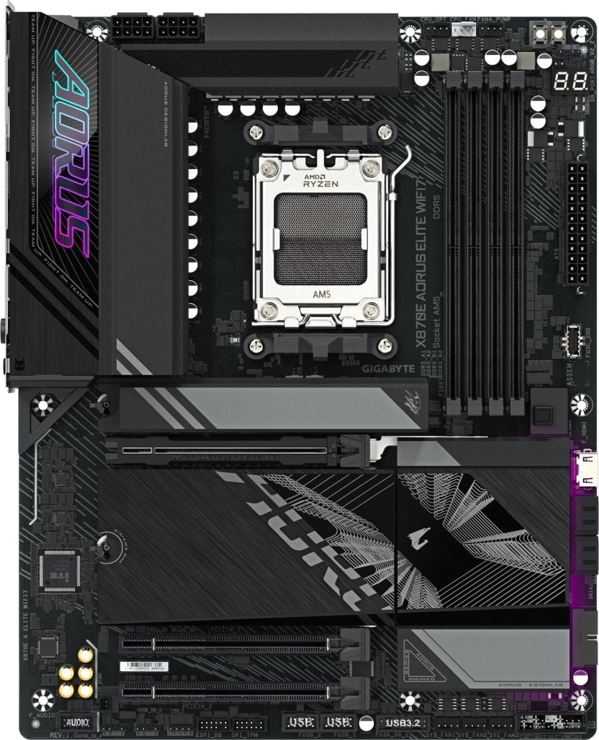 Плоча за мајка Gigabyte X870E AORUS ELITE WIFI7