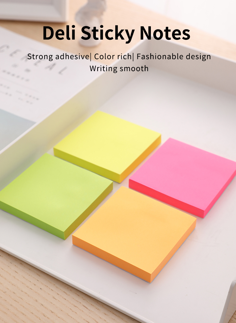 Postit DELI 75x75 100fl neon a02302 1/12
