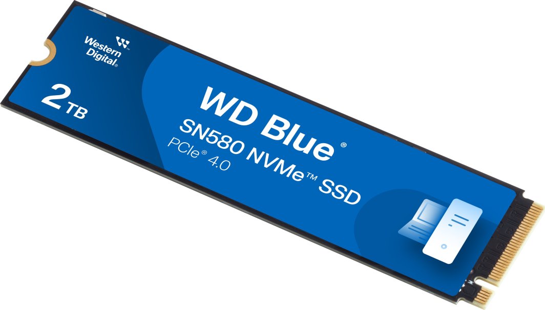 SSD диск WD SN580, 2TB, M.2 2280 PCI-E x4 Gen4 NVMe